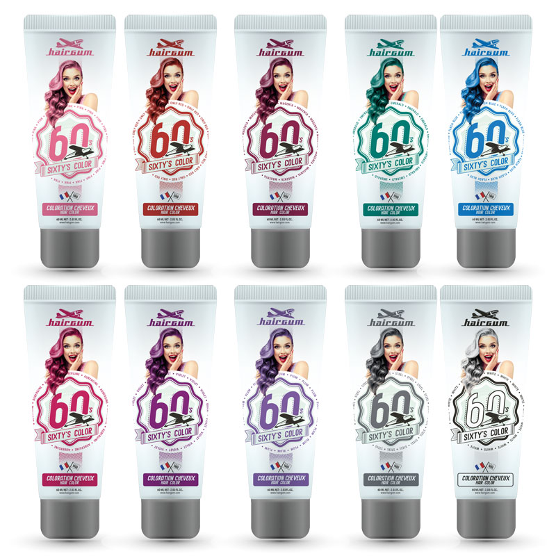 Sixty's color Hairgum semi permanent 60ml